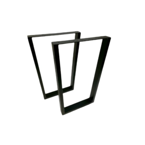 PATA DE MESA INDUSTRIAL TRAPECIO NEGRA MATE 710-780 A-253 HJM