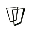 PATA DE MESA INDUSTRIAL TRAPECIO NEGRA MATE 710-780 A-253 HJM