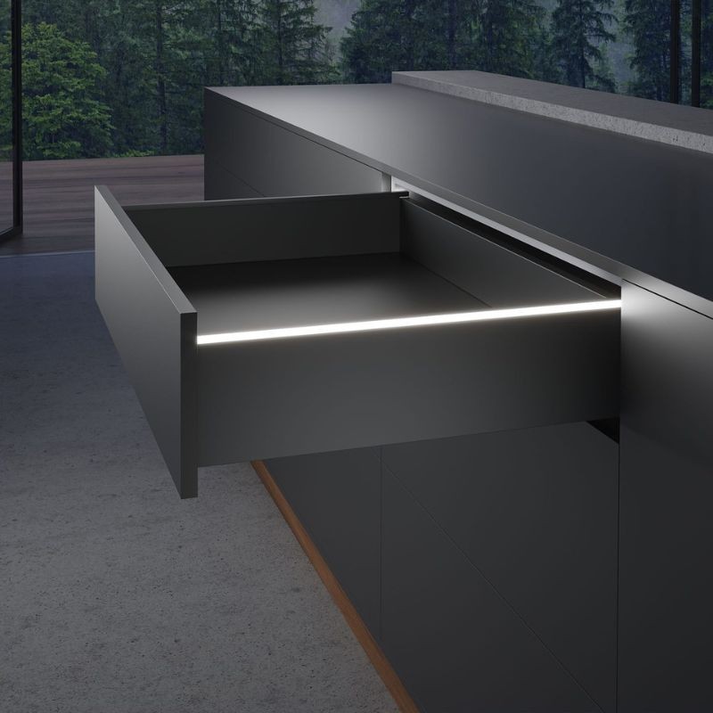 9326927 SET LED 500MM. ANTRACITA AVANTECH YOU HETTICH
