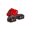 KIT CARGADOR MULTIVOLTAJE 12V 18V + 2 BATERIAS 5AH 18V M18NRG-502C 4933471980 MILWAUKEE