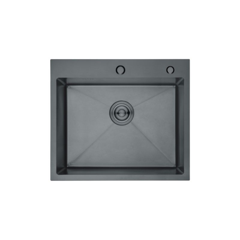FREGADERO SOBRE ENCIMERA CUADRADO 550X450MM. (50-35) NEGRO M85545B P685
