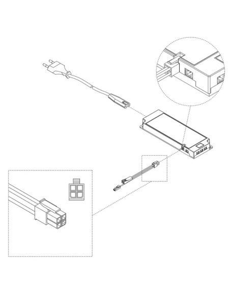 CONVERTIDOR LED CABLE 60W 12V SMART 5152220 EMUCA
