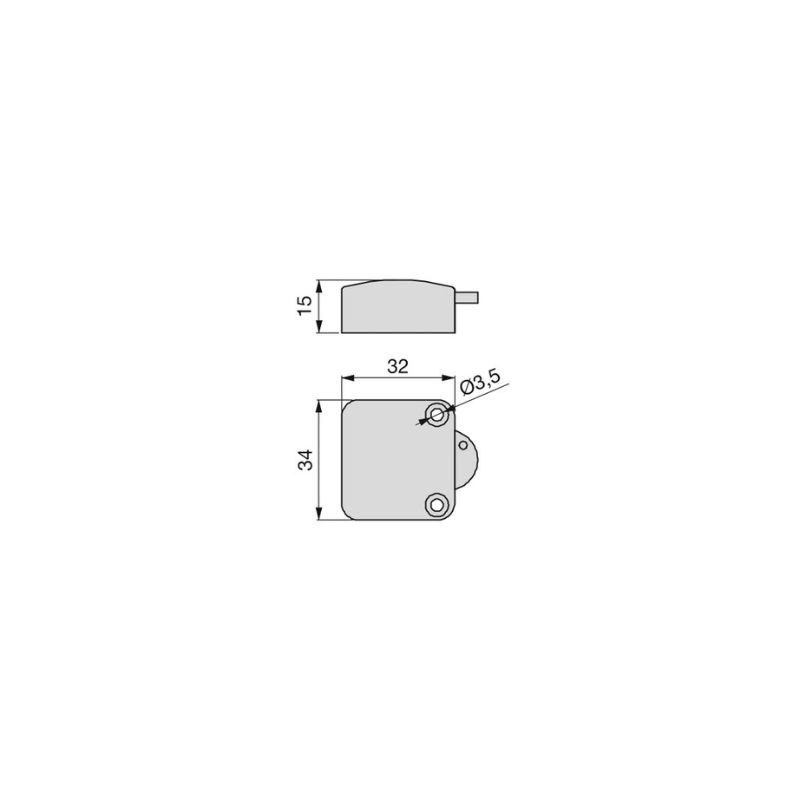 INTERRUPTOR P/PUERTA BLANCO 9642415 EMUCA