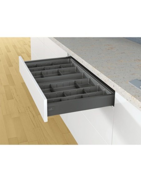 9183331 CUBERTERO REGULABLE 500/600 ANTRACITA ORGATRAY 570 ARCITECH HETTICH