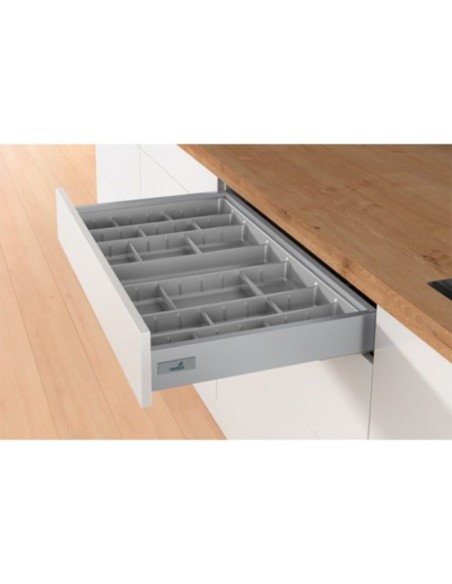 9194891 CUBERTERO REGULABLE 470/600 PLATA ORGATRAY 590 ATIRA HETTICH