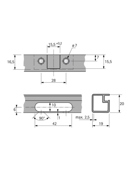 9072525 BISAGRA ACODADA SENSYS C/FRENO P/PTA ALUMINIO 95º HETTICH