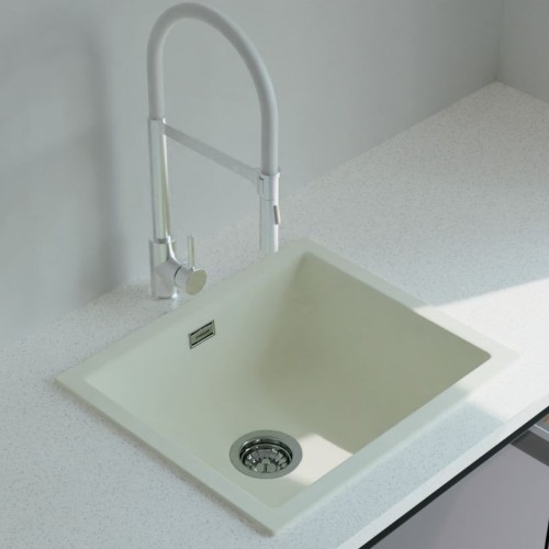 FREGADERO NORGRANITE 1S 45-40 1B WH BLANCO 4084 NODOR