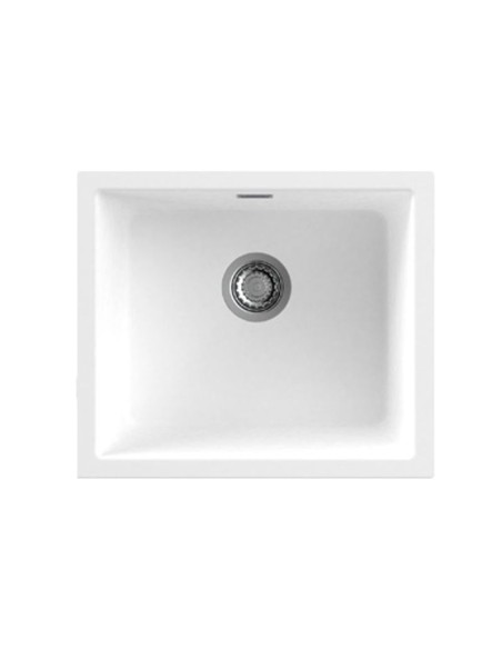 FREGADERO NORGRANITE 1S 45-40 1B WH BLANCO 4084 NODOR