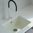 FREGADERO NORGRANITE 1S 55-40 1B WH BLANCO 4087 NODOR