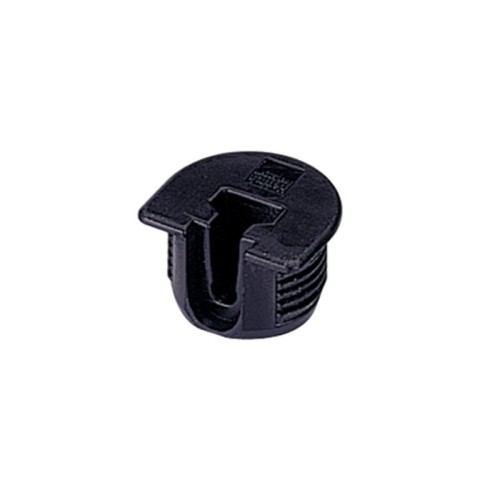 0079649 CONJUNTO UNION VB 135 PLASTICO NEGRO HETTICH