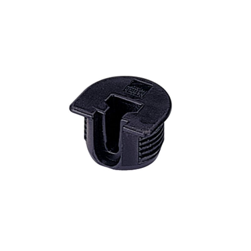 9129823 CONJUNTO UNION VB 36M/19 PLASTICO NEGRO HETTICH