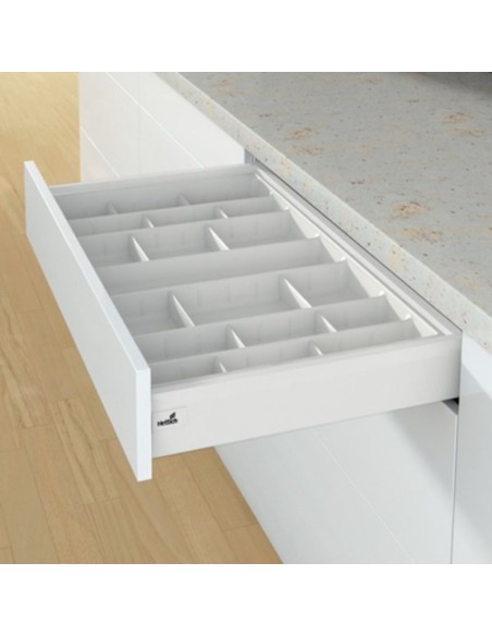 9135014 CUBERTERO REGULABLE 500/350 BLANCO ORGATRAY 570 ARCITECH HETTICH