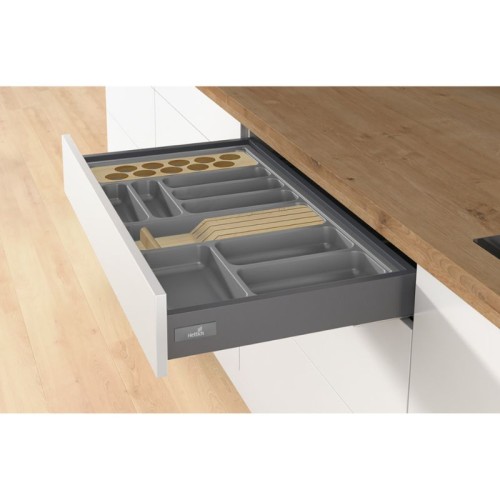 9195001 CUBERTERO RECORTABLE 441-520/701-800 ANTRACITA ORGATRAY 440 ARCITECH HETTICH