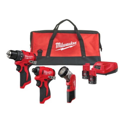 KIT COMBO M12 BLPP3A-202B (TALADOR ATORN. M12 BLDDRC-0+ ATORNILLADOR IMPACTO M12 BLIDRC-0) + 2 BATERIAS M12 B2 2 AMP + CARGADOR 