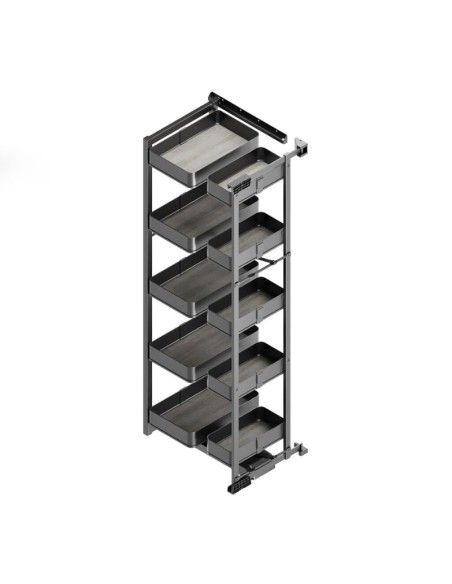 COLUMNA EXTRAIBLE HARMONY PUERTA BISAGRA 10 CESTOS ALT.1480MM MOD.45 8383935 EMUCA