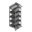 COLUMNA EXTRAIBLE HARMONY PUERTA BISAGRA 10 CESTOS ALT.1780MM MOD.45 8384035 EMUCA