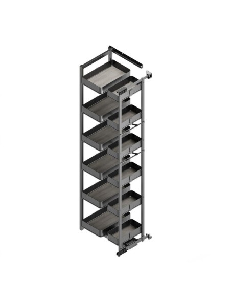 COLUMNA EXTRAIBLE HARMONY PUERTA BISAGRA 12 CESTOS ALT.1480MM MOD.60 8384135 EMUCA
